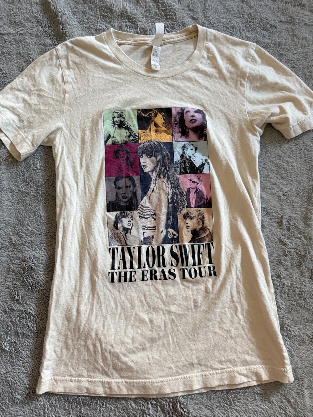 Taylor Swift The Eras Tour Graphic Tee Bella + Canvas XS Cream Swiftie